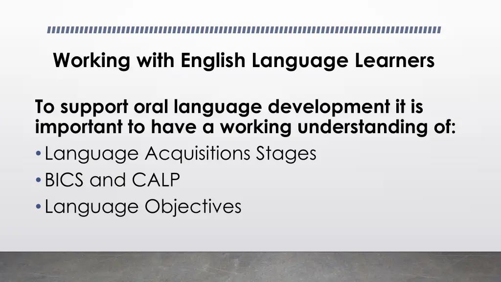 working with english language learners