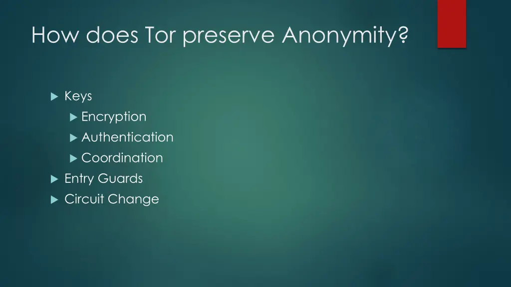 how does tor preserve anonymity