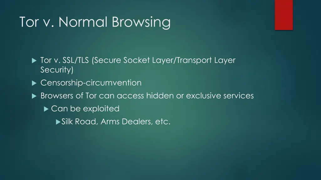 tor v normal browsing