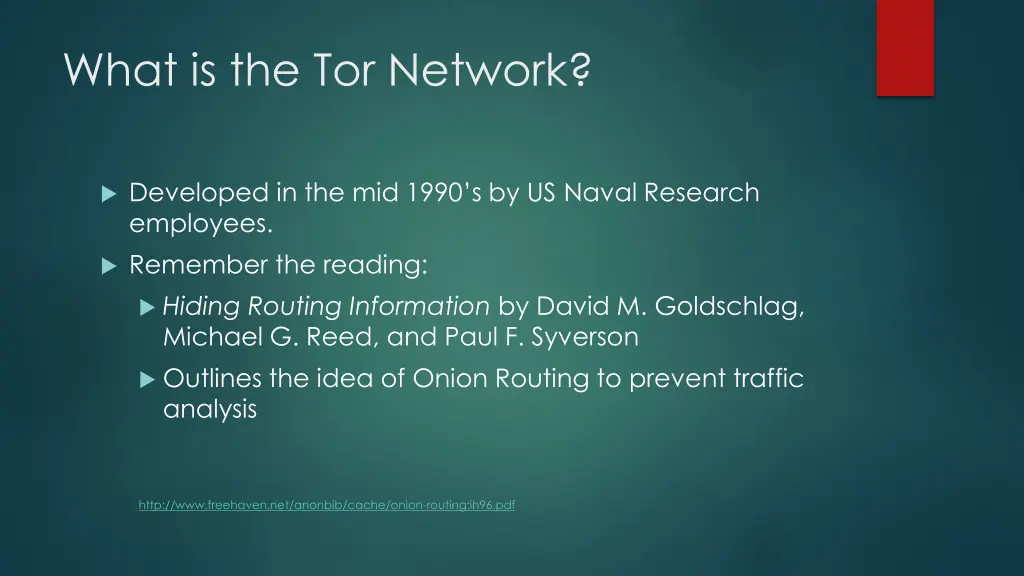 what is the tor network 1