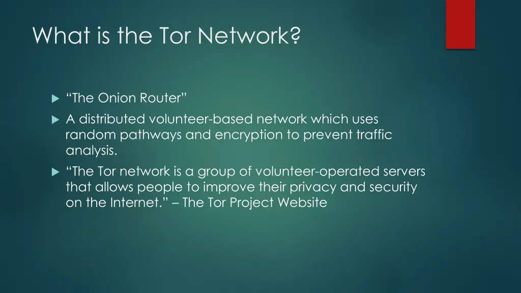 what is the tor network