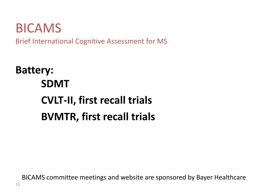 bicams brief international cognitive assessment 3