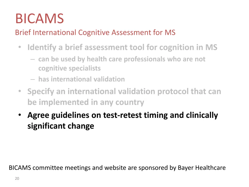 bicams brief international cognitive assessment 7