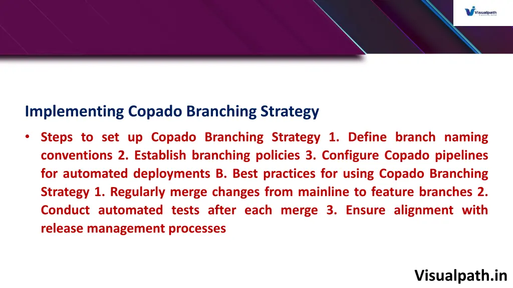 implementing copado branching strategy