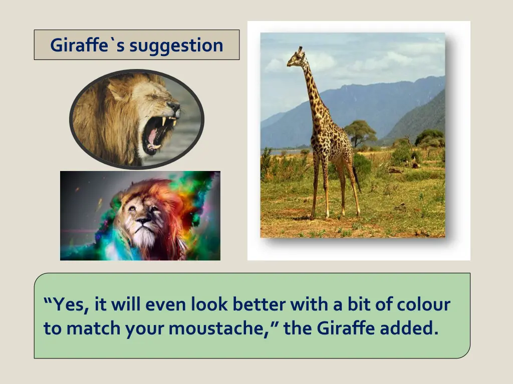 giraffe s suggestion