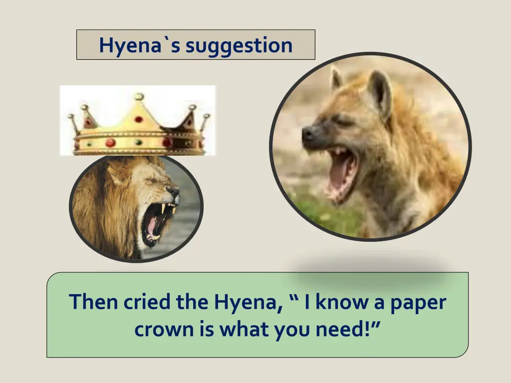 hyena s suggestion