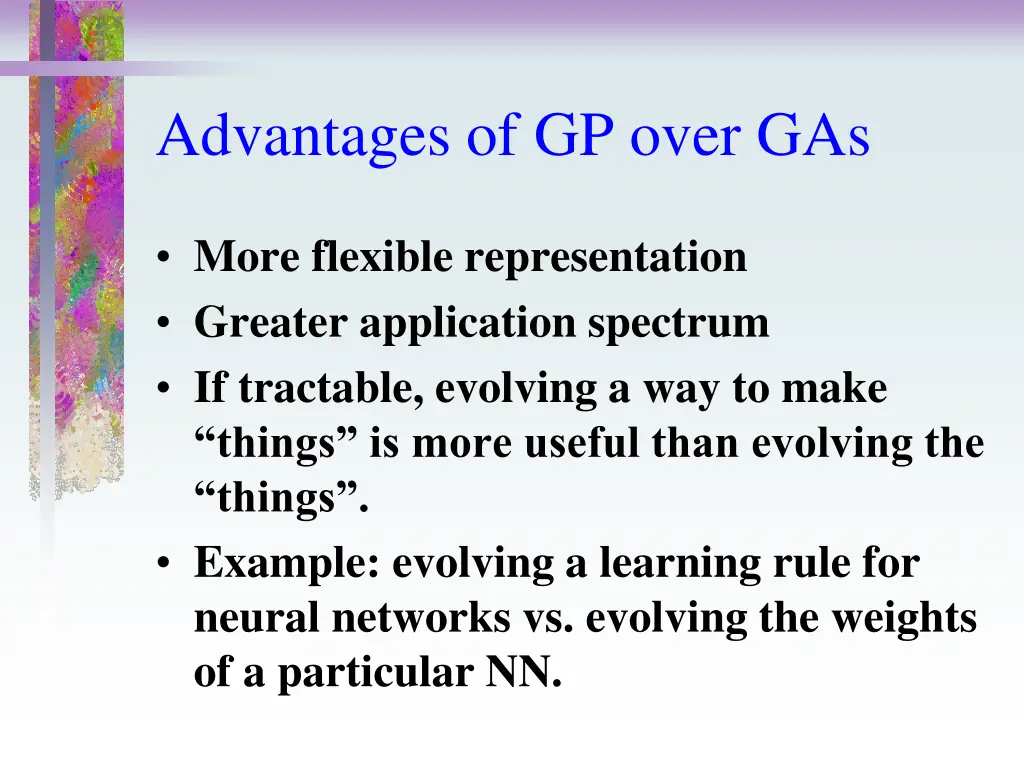 advantages of gp over gas