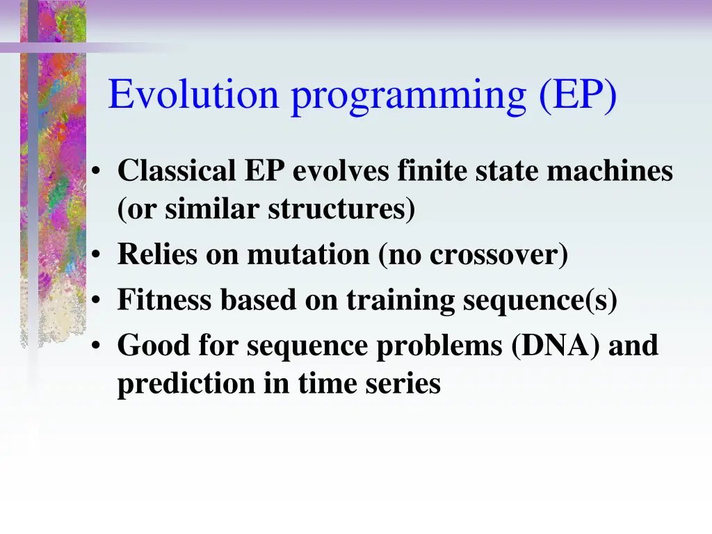 evolution programming ep