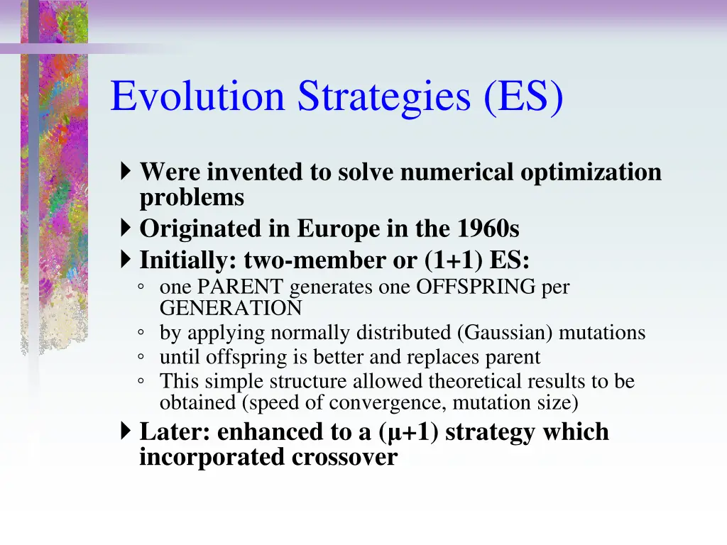 evolution strategies es