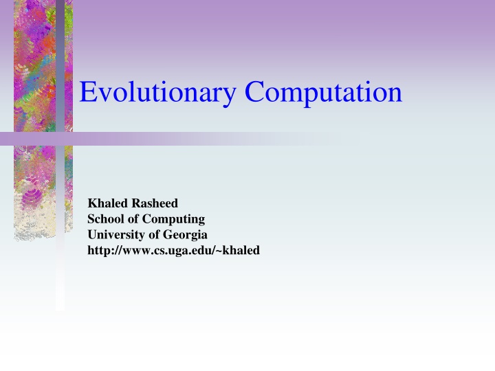 evolutionary computation