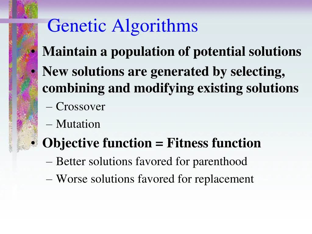 genetic algorithms