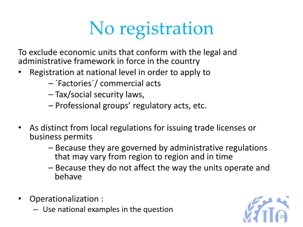 no registration