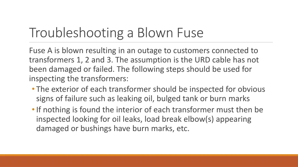 troubleshooting a blown fuse