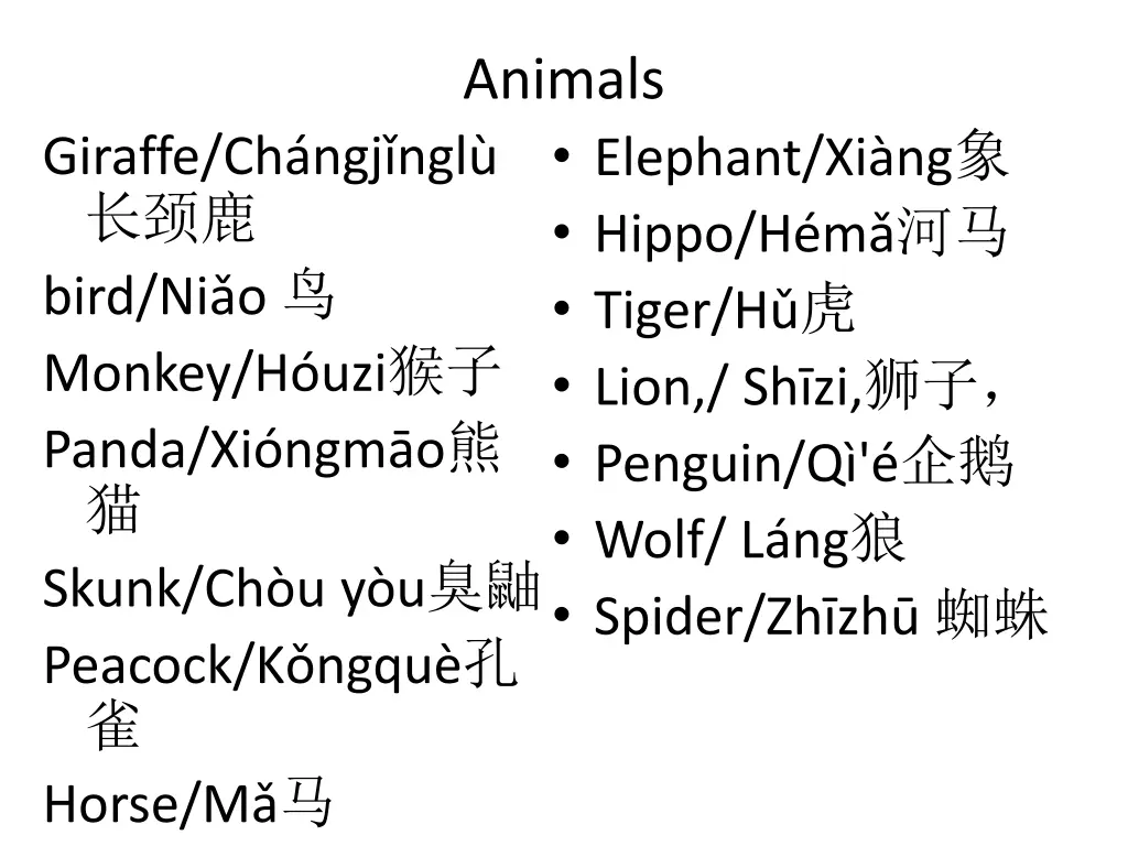 animals elephant xi ng hippo h m tiger h lion