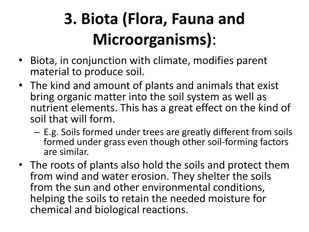 3 biota flora fauna and microorganisms biota