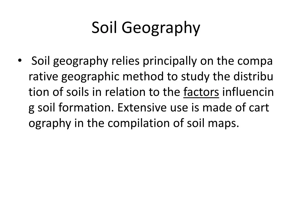 soil geography