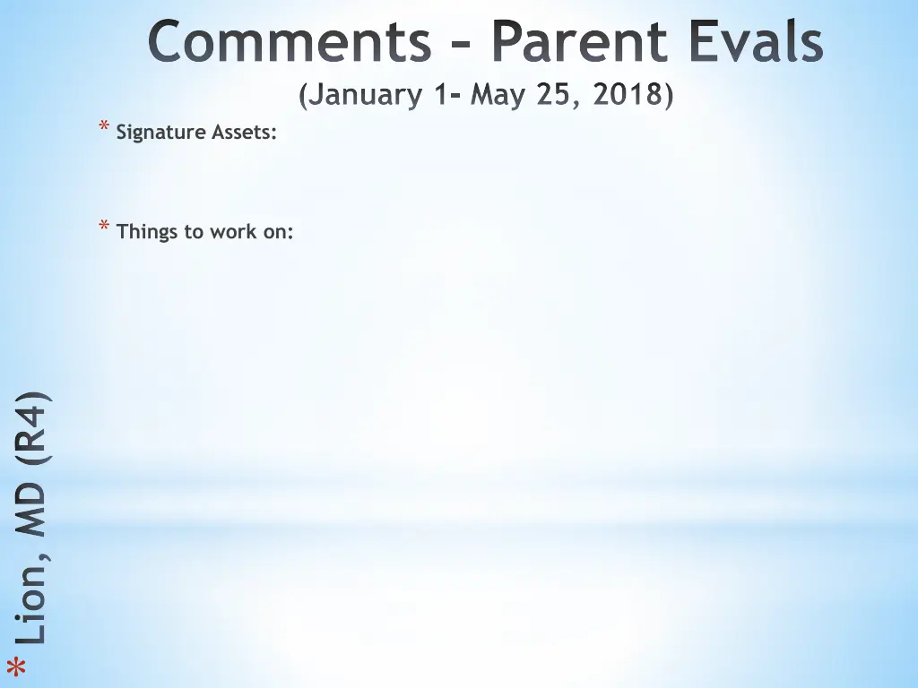 comments parent evals january 1 may 25 2018 2