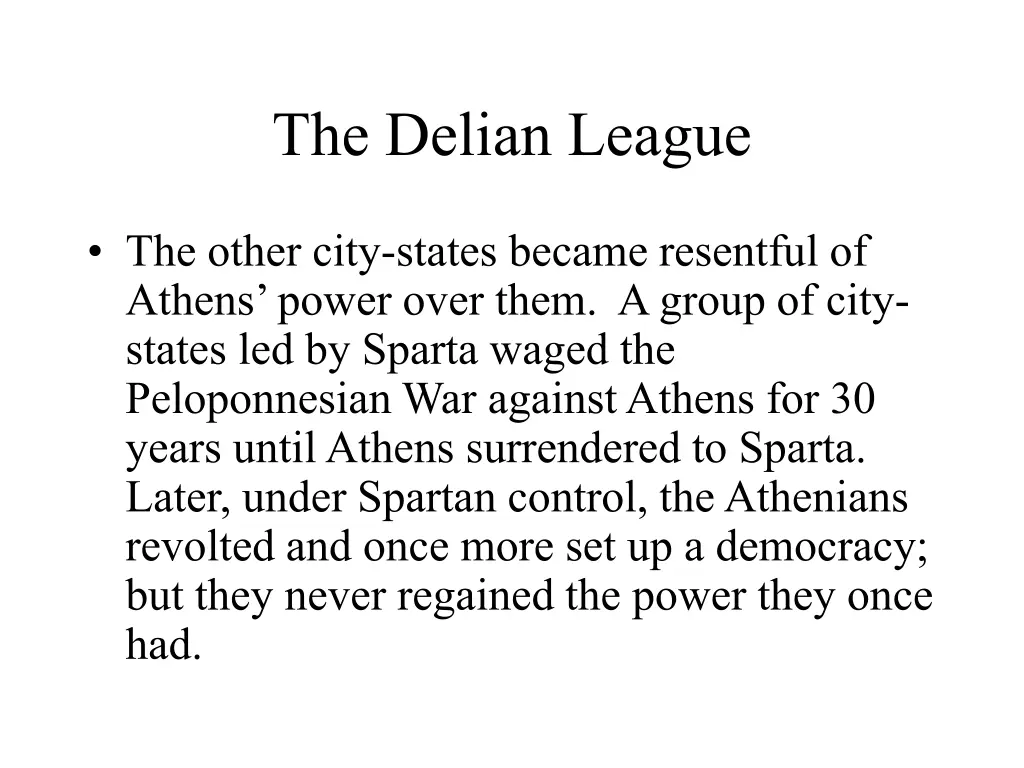 the delian league 1