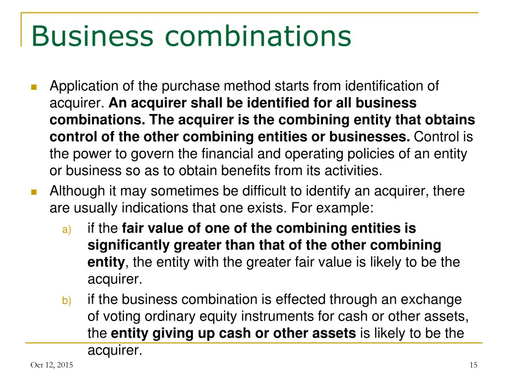 business combinations 2