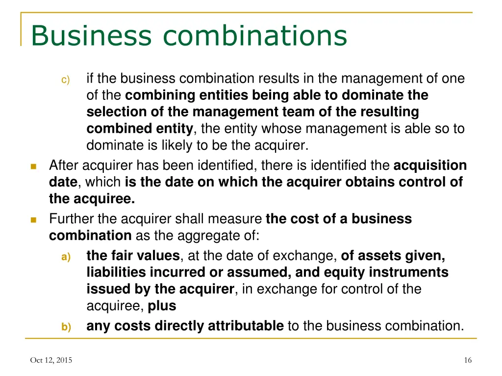 business combinations 3