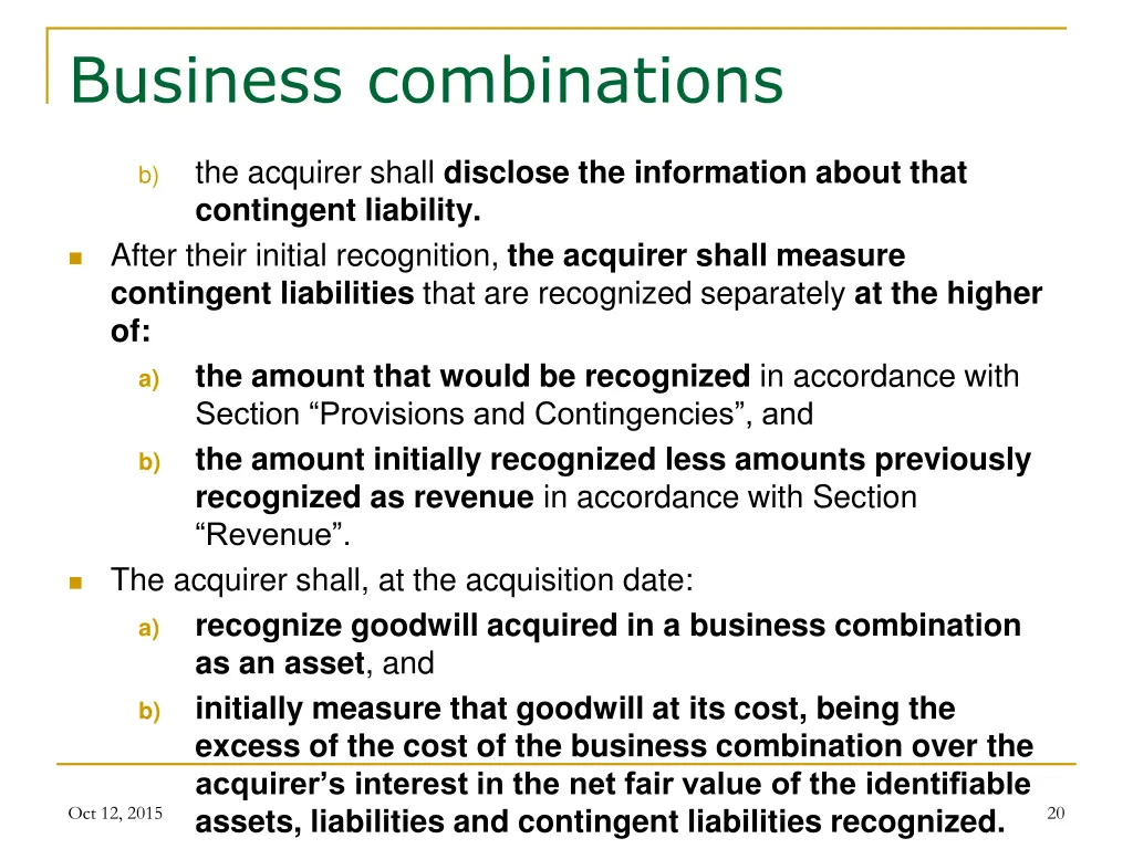 business combinations 6