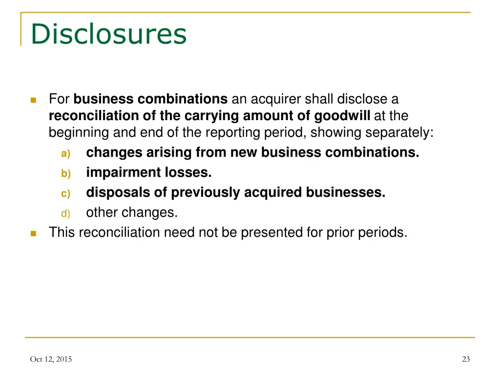 disclosures 1