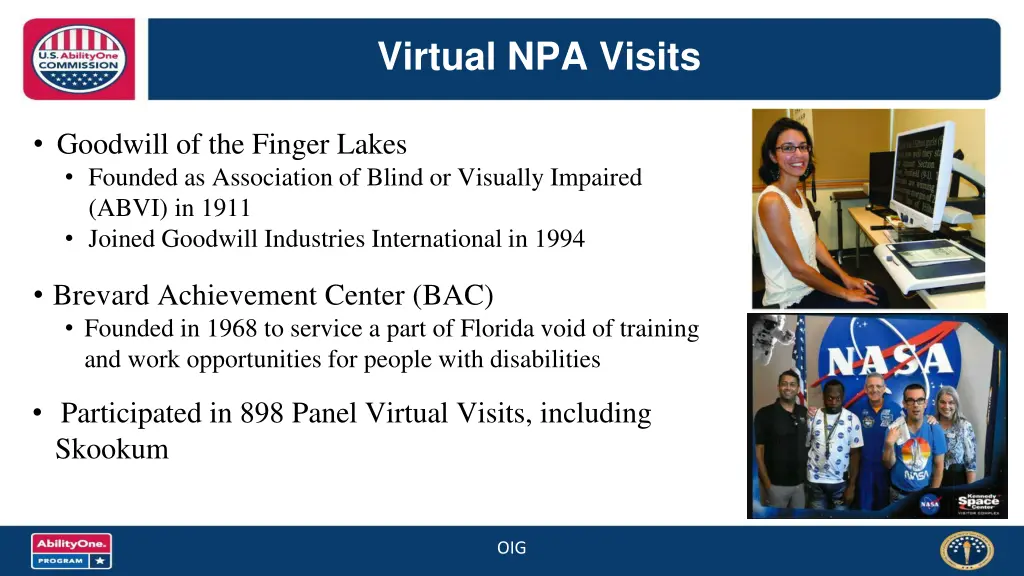 virtual npa visits