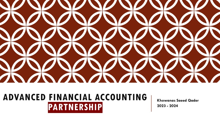 advanced financial accounting partnership