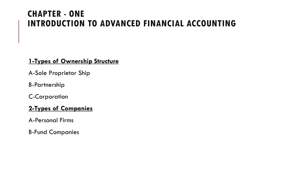 chapter one introduction to advanced financial