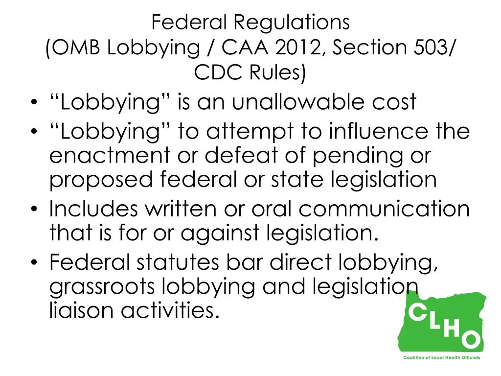 federal regulations