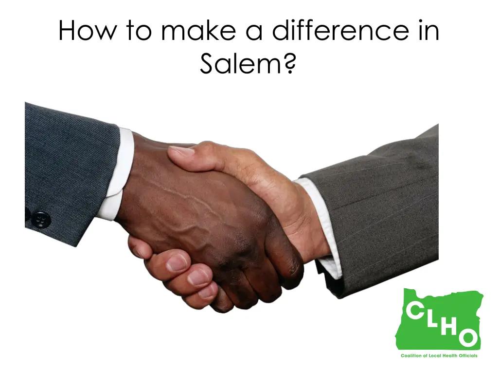 how to make a difference in salem