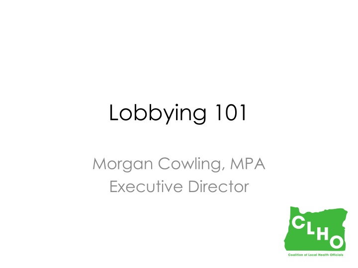 lobbying 101