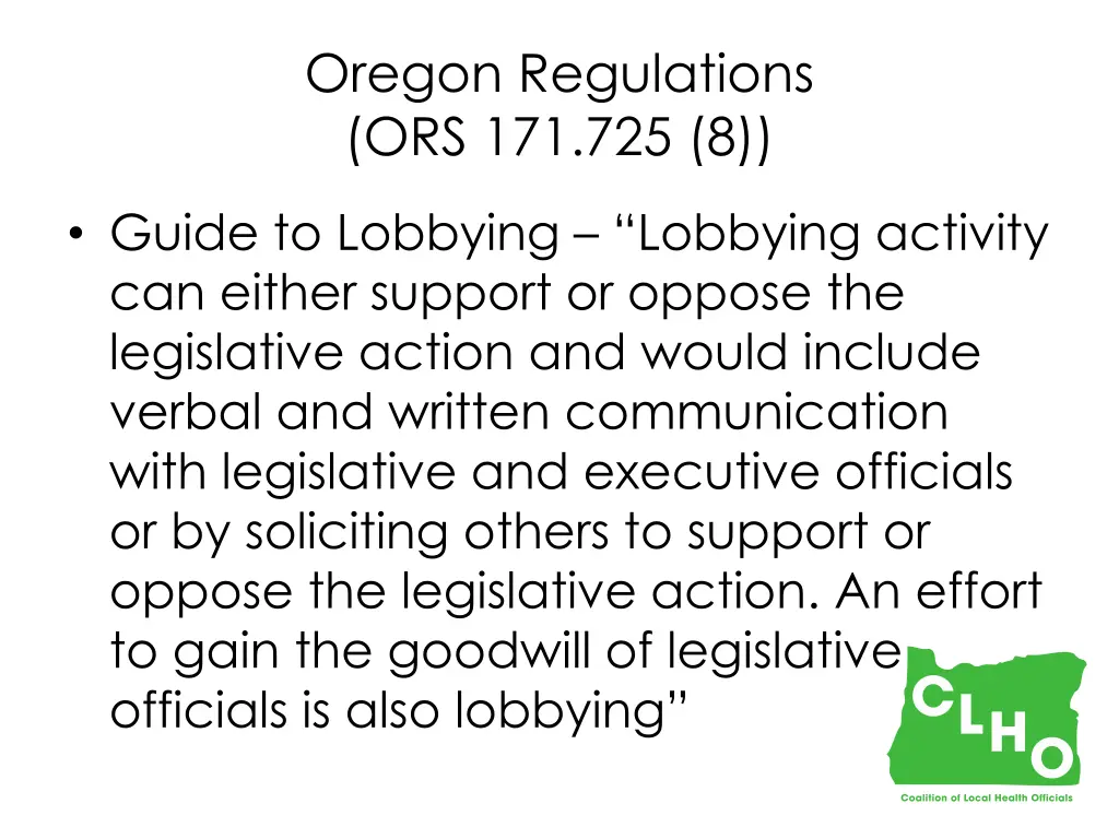 oregon regulations ors 171 725 8