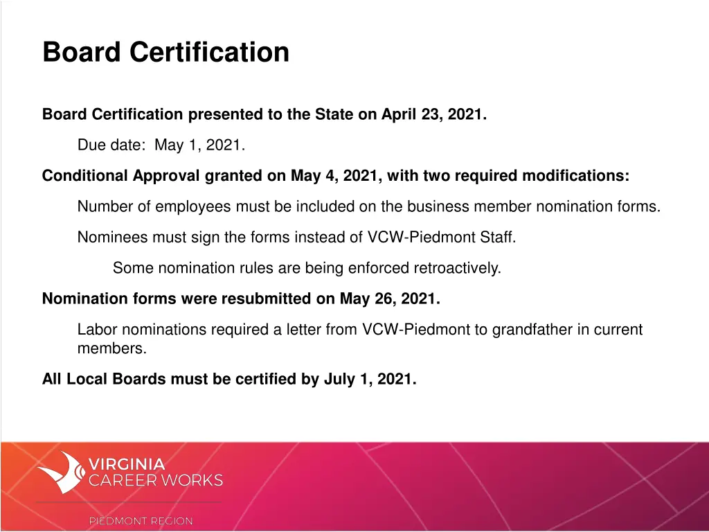 board certification