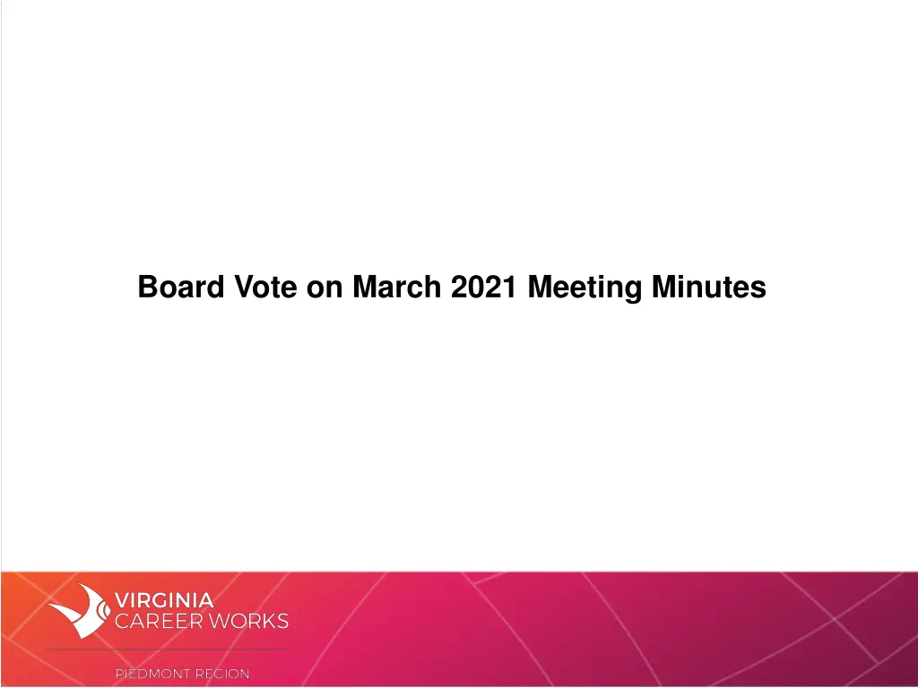 board vote on march 2021 meeting minutes