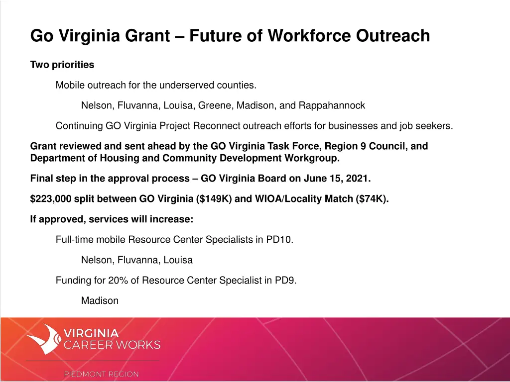 go virginia grant future of workforce outreach