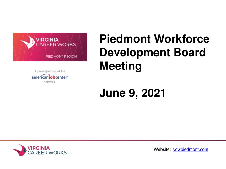 piedmont workforce development board meeting