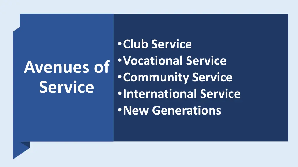 club service vocational service community service