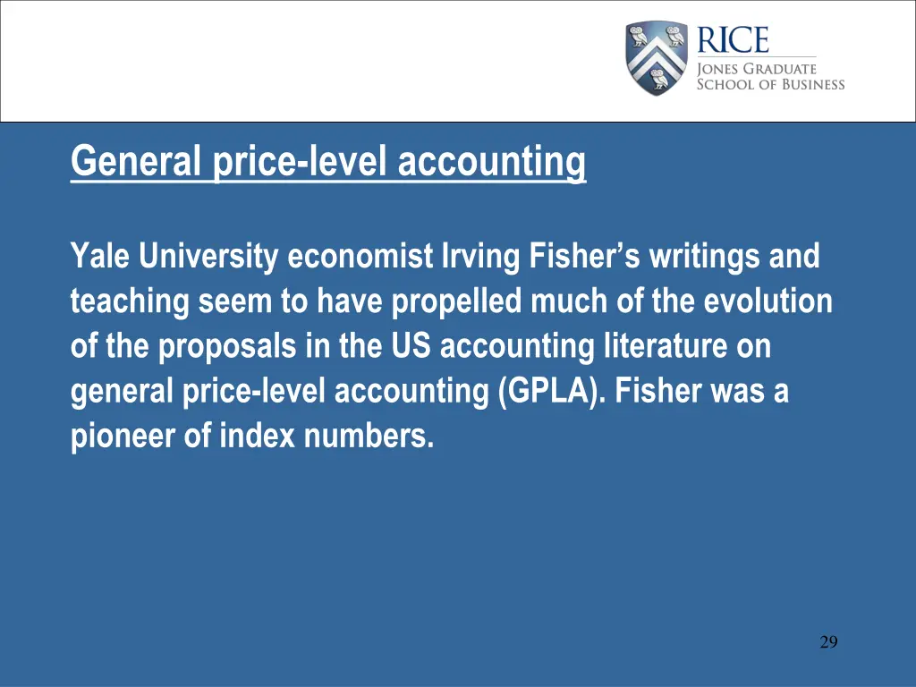 general price level accounting