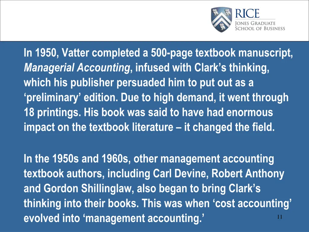 in 1950 vatter completed a 500 page textbook