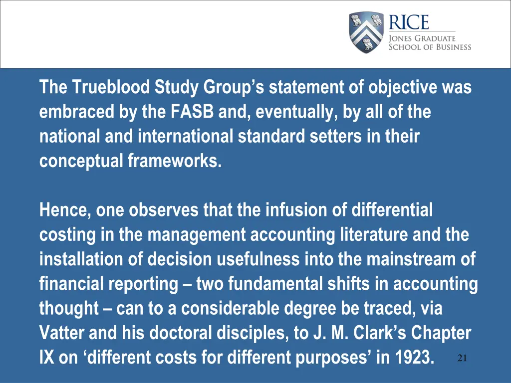 the trueblood study group s statement