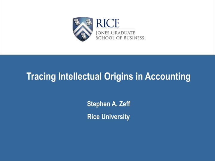 tracing intellectual origins in accounting