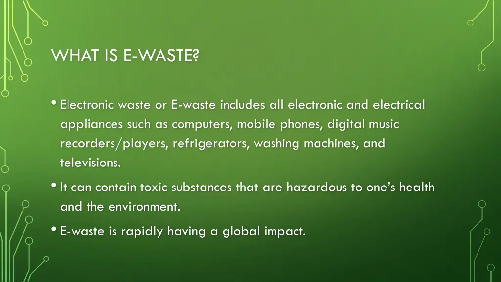 what is e waste