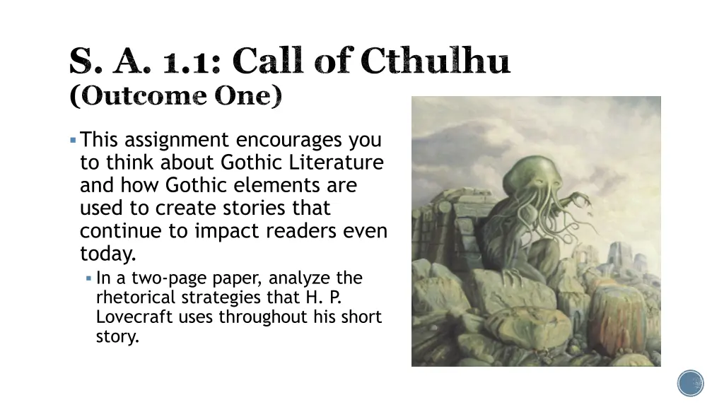 s a 1 1 call of cthulhu outcome one