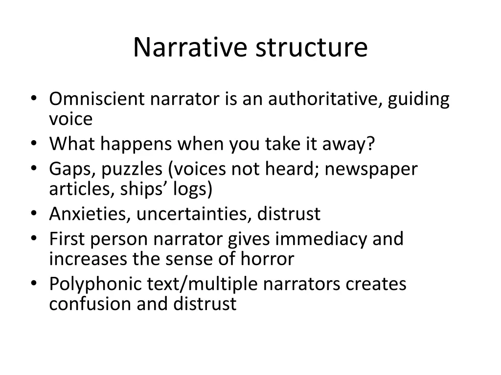 narrative structure