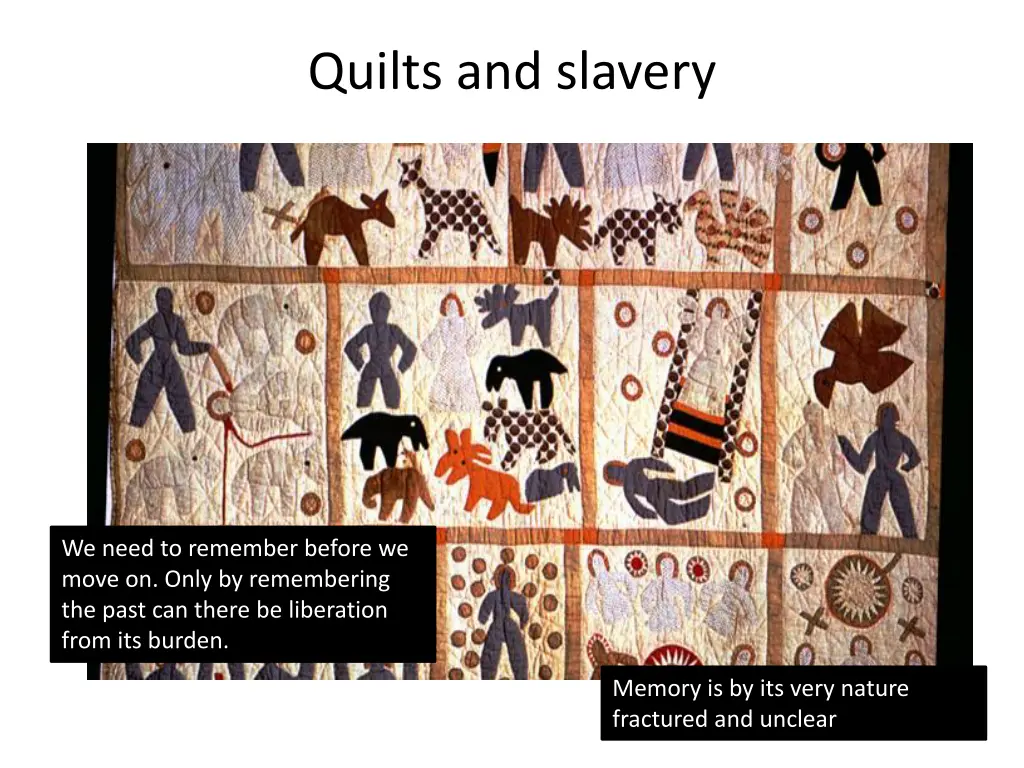 quilts and slavery