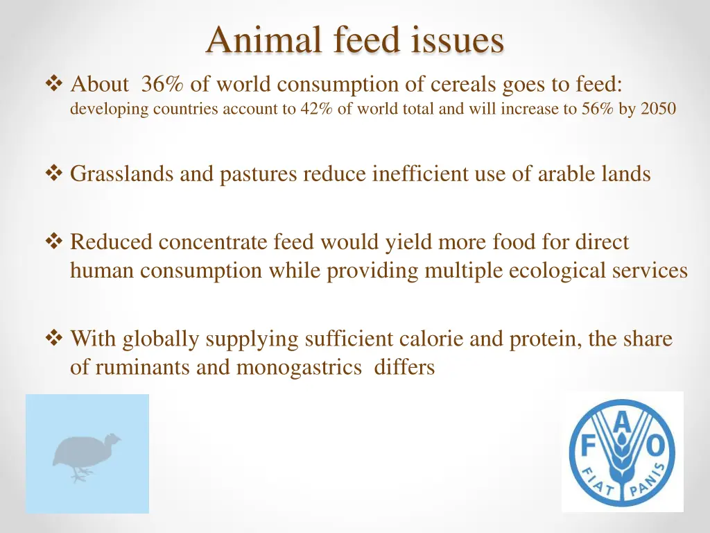 animal feed issues