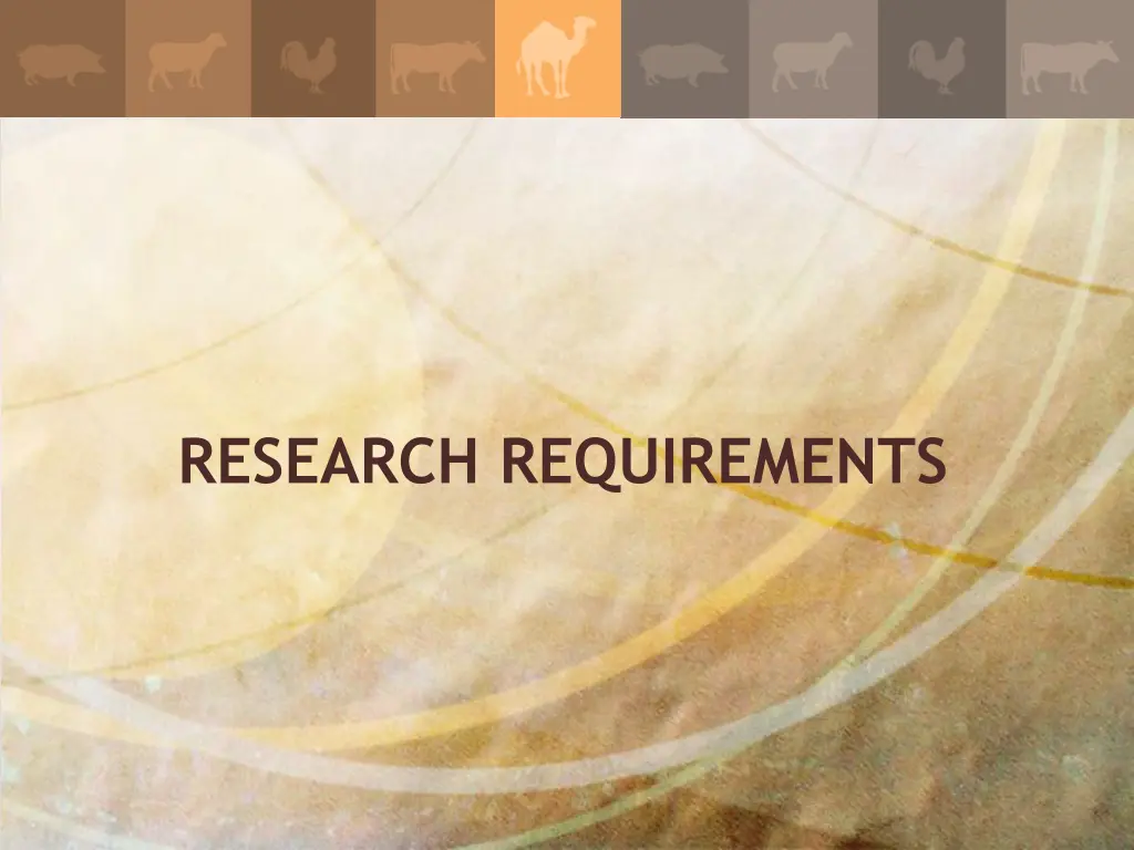 research requirements