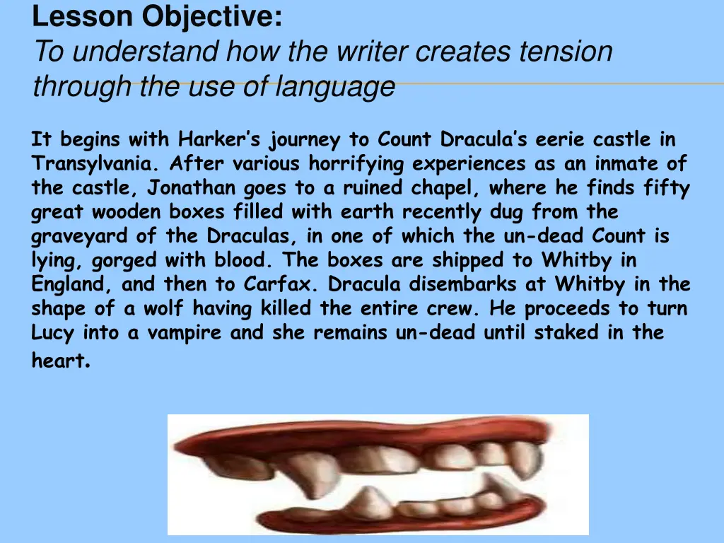 lesson objective to understand how the writer 2