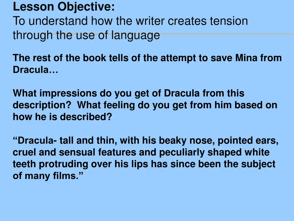 lesson objective to understand how the writer 3